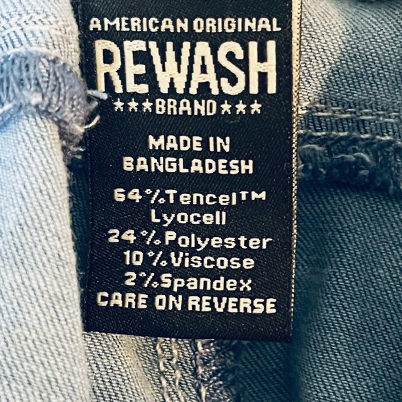 Rewash Light Blue Wide Leg Pants - Picture 7 of 10